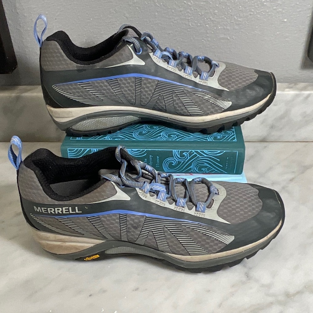 Grey Merrell Select Fresh Vibram Performance Hiking or Trail Sneakers Size 8.5 - Picture 3 of 9